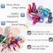 Metallic Nail Polish-Mirror Champagne Pink Purple Nail Varnish-Mirror Chrome Glitter Nail Art Polish-Super Shine Gloss Nail Paint Quick Dry & Long Lasting No Uv Needed Nail Varnish Sets For Women Rose gold light purple - Buy Online on GoSupps.com