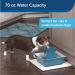 PetSafe Drinkwell Pagoda Fountain 70oz - Dual Stream Water Dispenser | Ceramic, Easy to Clean, Filters Included | Himalayan Blue - Buy Online on GoSupps.com