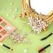 Rose Gold Wedding Flower Clip Set - Handmade Rhinestone Bridal Hair Accessories - Buy Online on GoSupps.com