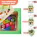 6-in-1 Wooden Motor Cube Activity Center for Toddlers - Pearl Labyrinth & Shape Sorting Toy for Kids Age 1-3 - Buy Online on GoSupps.com