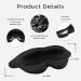 BORINGBULL 3D Contoured Blackout Eye Mask for Sleeping - Adjustable Strap for Deep Sleep - Unisex Eye Cover for Comfortable Nights - Ideal for Men and Women - Buy Online on GoSupps.com