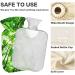 Buy NAANLE Transparent Hot Water Bottle with Tree of Life Cover - 1L Heat Bottle for Back Pain Relief & Cold Therapy | Green Forest Design - Buy Online on GoSupps.com