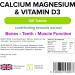 Lindens - Calcium Magnesium & Vitamin D - 120 Tablets - UK Made - Contributes to Normal Bone Teeth Muscle & Immune Function Reduce Tiredness & Fatigue - Letterbox Friendly - Buy Online on GoSupps.com
