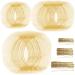 Hair Nets Invisible Elastic Edge Mesh and Bobby Pins Set, Teenitor 40 Pieces HairNets, 80 Pieces U Shaped Pins for Ballet Bun,3 Size, Blonde B-Blonde