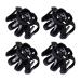 AUEAR, Octopus Clip Jaw Hair Claw Spider Hair Claw Clips Hairpins for Thick Hair (Black, 4 Pcs, 3.15"x2.75") 4 Count (Pack of 1) 3.15" x 2.75"