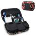 USA GEAR Diabetic Bag - Diabetic Travel Bag Insulin Kit with 3 Removable Pouches & Hard Shell Exterior - Compatible with Bayer Contour  TRUEtest  and More Glucose Monitors - Floral