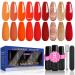 Lavender Violets Red Glittery Gel Nail Polish 9 Colours New Year Gift Free Shell Cat Eye Magnet Sequins Gold Nail Art UV LED Soak Off With Base Coat Matte n No Wipe Top Coat Nail File C682 The Golden Danube River-682