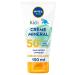 NIVEA SUN Kids Mineral Cream SPF 50+ (1 x 150 ml), 100% Minerals UVA/UVB Filter Sunscreen, Ultra Water Resistant Sun Protection and Vegan Formula