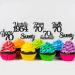 Sotpot 70th Birthday Cupcake Toppers 24 Pcs Black Glitter Fabulous/Cheers/Hello 70 Cupcake Picks Birthday Party Cupcake Decorations (6 Styles) - Buy Online on GoSupps.com