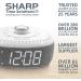 SHARP Sound Machine Alarm Clock w/ Bluetooth Speaker | 6 High Fidelity Sleep Soundtracks | White Noise for Baby & Adults | Home & Office | White LED - Buy Online on GoSupps.com