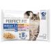 PERFECT FIT Sterilized Indoor Cat Food - 52 Freshness Sachets (Pack of 13 Packs 4x85g) - Cat Food in Sauce - Salmon/Chicken -