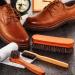Horsehair Shoe Brush Kit with Microfiber Cloth - 4 Pcs Set for Leather Shoes & Boots Care - Buy Online on GoSupps.com