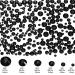 8030 Pieces Flatback Black Rhinestones for Nail, Phone Decorations & Crafts - 6 Mixed Sizes Round Glass Gems for DIY Projects - Buy Online on GoSupps.com