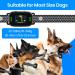 Rechargeable Anti Bark Collar for Dogs | 7 Sensitivities Vibration & Beep | Stop Barking Deterrent | 22-110lbs | Black - Buy Online on GoSupps.com
