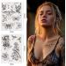 37 Sheets Black Flower & Butterfly Temporary Tattoos Waterproof Long-Lasting Body Art Stickers Fake Tattoos For Women Girls - Buy Online on GoSupps.com