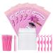 Wholesale Lash Bags Packaging 100pcs Eyelash Storage Bags Include 20 Eyelash Packaging Bag 20pcs Lashwood Sticker 20pcs Lash Trays 20pcs Eyelash Brush 20pcs Tweezers Applicator For Lash Set Box (Sets 3)