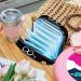 Menstrual Pad Bag with Zipper | Cute Dog Footprint | Women's Tampon & Napkin Organizer - Buy Online on GoSupps.com