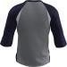 Champro Men's 3/4 Sleeve Extra Innings Baseball Shirt - Gray with Navy Sleeves | Premium Polyester for Comfort & Performance - Buy Online on GoSupps.com