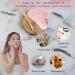 5 in 1 Gua Sha Facial Tool - Natural Rose Quartz & Amethyst - Tension Relief Puffiness Reduction & Pampering Massage for Face & Body - Buy Online on GoSupps.com