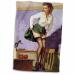 3dRose Print of Elvgren Pinup Teacher Jumps From Frog - Towels (twl-204078-1) 15x22 Hand Towel