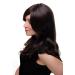 WIG ME UP GF-W1859-6 Long Straight Brown Ladies Wig - 55 cm Medium Brown Parted Hairstyle for International Shipping - Buy Online on GoSupps.com