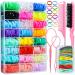 Hair Ties HNYYZL Rubber Bands for Hair 24 Colors 2000PCS with Organizer Box Hair Accessories for Girl Toddler Baby Small Elastic Hair Band Colorful Snap Hair Clips Combs Hair Styling Tail Tool