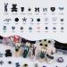 3D Acrylic Nail Charms Kit - Flower Butterfly Bow & Gummy Bear Nail Jewels | Heart Shaped Flatback Rhinestones with Picker Tools - 24 Grids Black Nail Art Decor - Buy Online on GoSupps.com