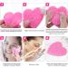 Buy 50-Count Natural Heart Shape Facial Sponges for Women - 100% Compressed Cellulose | Ideal for Cleansing Exfoliating & Skin Massage - Pink - Buy Online on GoSupps.com