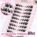 DIY Individual Lash Extension Kit - Fluffy Mink Fox Eye Lashes - Natural Look - 80pcs 10pairs - X-Cluster Lashes Kit 8-16MM - Buy Online on GoSupps.com