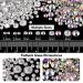 4000PCS Flatback Rhinestones and Pearls Kit #1 - Glass Clear & AB Crystals, Plastic Dome Beads for Nail Art with Pickup Pencil and Tweezer - Buy Online on GoSupps.com