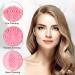 VOCOSTE Silicone Facial Cleansing Brush - Multifunction Handheld Face Scrubber for Skincare Massage - Pink & White - Buy Online on GoSupps.com