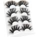 Losha 5D Faux Mink Lashes 25mm - 4 Pairs Pack | Dramatic Fluffy Volume False Eyelashes - Buy Online on GoSupps.com