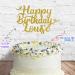 Cakeshop Cake Decoration Pack | Happy Birthday Premium Double Sided Glitter Card Cake Topper Sign & 25g Party Pack of Cake Sugar Sprinkles | Custom Name Cake Decorations (Gold) Non-Prime Glitter Card: Gold - Buy Online on GoSupps.com