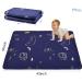 Portable Baby Play Mat | Machine Washable & Foldable Crawling Mat | Soft Non-Toxic Playpen Mat for EIH and Fodoss | 47x47 Square Dark Blue Bear Design | Ideal for Infants & Kids | Non-Slip, Pack of 1 - Buy Online on GoSupps.com