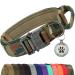 Joyal tactical dog collar |Dog collar with handle |Dog collar medium -sized dogs with QR code dog brand camouflage m m camouflage