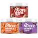 MORE NUTRITION Chunky 3 Bundle Fudge Brownie Salted Caramel Stracciatella Powder for Sweetening Much Sugar and Calories with Inulin and Lactase - 5.30 Oz - Pack Of 3