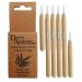 Bamboo interdental brushes bamboo handle environmentally friendly 0.4 mm 10 pieces 10 pieces (1 pack)