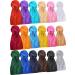 Geyoga 18 Pieces Silky Durags Long Tail Headwrap Durag Wide Strap Satin Durag Cap for Men and Women (Mixed Color)