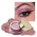Oulac eyeshadow rose gold |High pigmented cream-like shadow |Waterproof & durable |Satined Metallic Finish | Interior & wrinkle-free eye makeup | vegan & cruelty-free | 12g (12) Lustering (12)