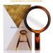 Beautifive Hand Mirror - Adjustable Handle, 1x/8x Magnification, Double Sided Makeup Mirror - Amber Color - Buy Online on GoSupps.com