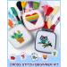 Pllieay 5PCS Cross Stitch Kits for Kids 7-13 | Includes 5 Project Patterns, Square Embroidery Hoops, 11 Skeins | Needle Point Starter Kit with Instructions - Buy Online on GoSupps.com
