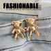 Jean Button Pins - No-Sew Button Extenders for Loose Jeans - Set of 2 (Gold) - Buy Online on GoSupps.com