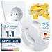 Mutkind sockets child locking - (25 pieces with glue from tesa) socket protection child locking with rotary mechanism - child locking socket - socket fuse baby 25 pieces