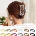 12 Pack Geometric Print Large Rectangle Hair Claw Clips | 4.1 Inch Leopard Print Strong Hold Jaw Clips for Women - Buy Online on GoSupps.com