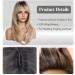 HAIRCUBE Ombre Blonde Shoulder Length Wig with Bangs | Synthetic Layered Wigs for Daily Party | Dark Roots | 24IN - Buy Online on GoSupps.com