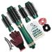 Asani Hot Air Brush - Multipurpose Blow Dryer Brush with Interchangeable Heads Heated Round Brush for Curling or Straightening Volumizer and Styling Tool for All Hair Types