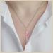 Handcrafted Rose Quartz Double Point Pencil Pendant - Karma Pledge Crystal Necklace for Chakra Healing & Protection - Buy Online on GoSupps.com