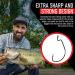 Bass Fishing Hooks Assortment - 150 Offset Hooks for Texas Rig Bass Fishing with Plastic Worms - Freshwater Fish Hook Set - Buy Online on GoSupps.com