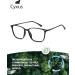 Buy Cyxus Blue Light Blocking Glasses for Men & Women | UV400 Anti Eyestrain Rectangle TR90 Frame | Perfect for Computer & Gaming | Matte Black 03 - Buy Online on GoSupps.com