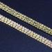 JEGOYER 3-Row Crystal Rhjsonstone Trim Close Chain Banding Applique - AB-Gilded | Perfect for DIY Decoration, Bridal Embellishments, Wedding Party Clothing - Buy Online on GoSupps.com